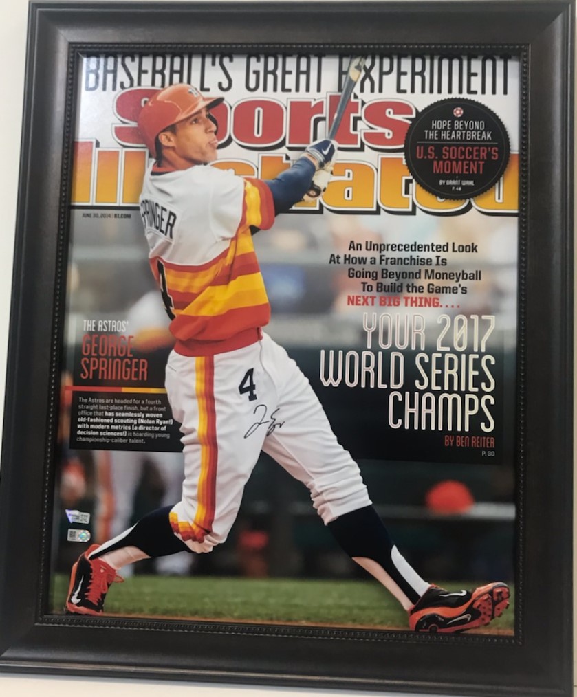 Houston Astros 2017 World Series Champions 16 x 20 Celebration Canvas