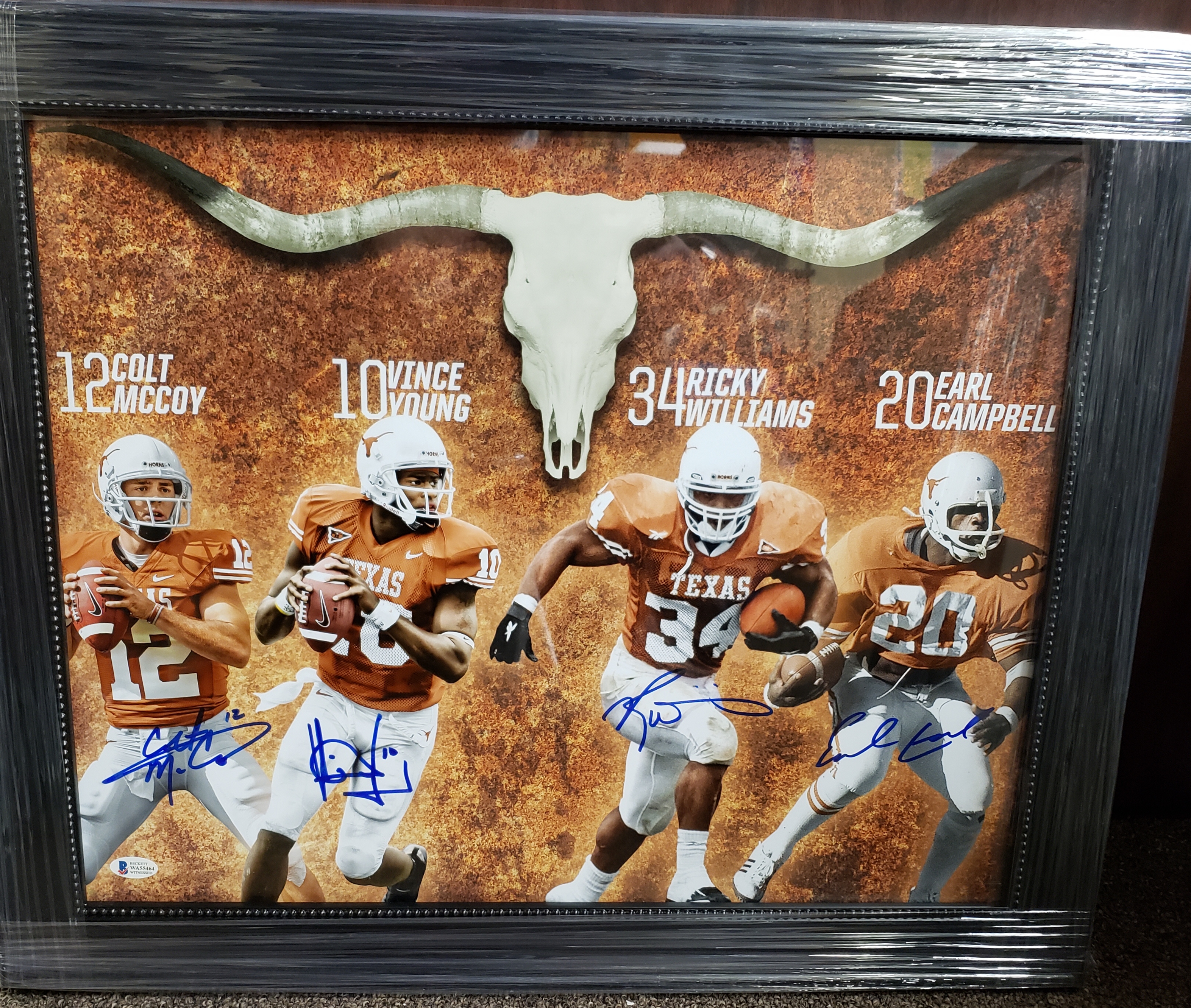 Colt McCoy Autographed and Framed Texas Longhorns Jersey